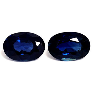 Oval 1.11tw Blue Sapphire Pair - #889302