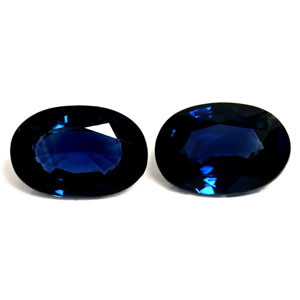 Oval 1.02tw Blue Sapphire Pair - #889297
