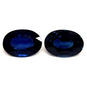 Oval 1.17tw Blue Sapphire Pair - #889544