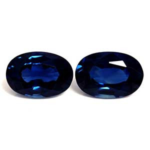 Oval 1.36tw Blue Sapphire Pair - #889301