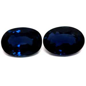 Oval 2.01tw Blue Sapphire Pair - #889543