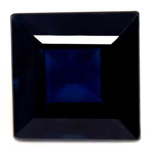 0.85ct Princess Blue Sapphire Gemstone 5.07X5.05X2.93 MM - #889712