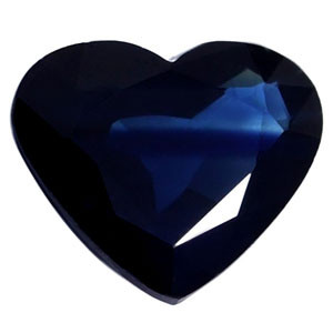 2.17ct Heart Blue Sapphire Gemstone 7.74X9.30X4.00 MM - #889322