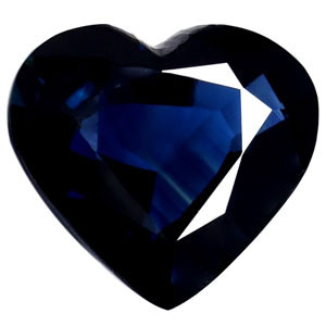 3.52ct Heart Blue Sapphire Gemstone 9.53X10.55X4.50 MM - #889328