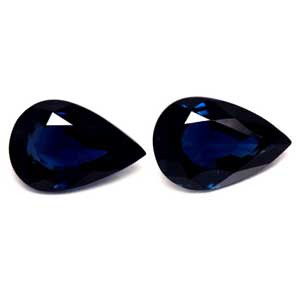 0.99ct Pear Blue Sapphire Gemstone 6.01X4.09X2.50 MM - #889662