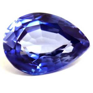 0.75ct Pear Blue Sapphire Gemstone 6.46X4.63X2.95 MM - #890077