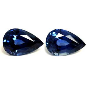 1.09ct Pear Blue Sapphire Gemstone 6.13X4.08X2.91 MM - #889323
