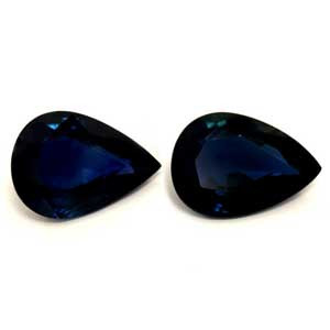 1.49ct Pear Blue Sapphire Gemstone 7.12X5.11X2.68 MM - #889574