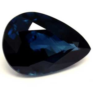 0.91ct Pear Blue Sapphire Gemstone 6.96X4.95X3.30 MM - #890126