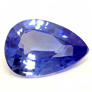 0.58ct Pear Blue Sapphire Gemstone 6.47X4.54X2.56 MM - #889978