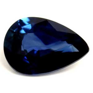 0.78ct Pear Blue Sapphire Gemstone 7.08X4.95X2.92 MM - #889606