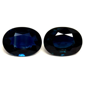 Oval 3.26tw Blue Sapphire Pair - #889538