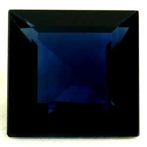 0.57ct Princess Blue Sapphire Gemstone 4.93X4.87X2.18 MM - #889707