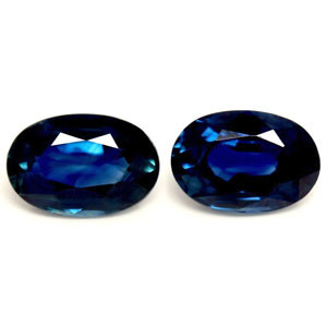 Oval 1.35tw Blue Sapphire Pair - #889533