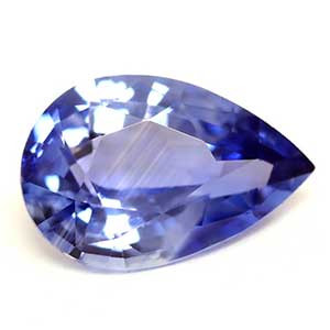 0.55ct Pear Blue Sapphire Gemstone 6.56X4.38X2.65 MM - #889986