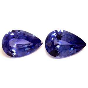 Pear 1.19tw Blue Sapphire Pair - #889996