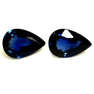 Pear 0.92tw Blue Sapphire Pair - #889618