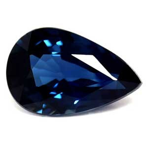 0.50ct Pear Blue Sapphire Gemstone 6.17X3.96X2.56 MM - #889645