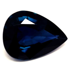 1.17ct Pear Blue Sapphire Gemstone 8.01X6.07X3.22 MM - #889654