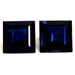 Princess 1.40tw Blue Sapphire Pair - #889733
