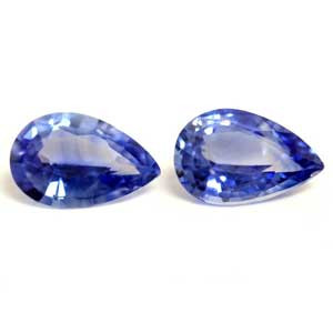 Pear 1.07tw Blue Sapphire Pair - #890055