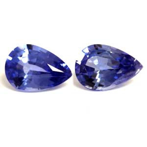 Pear 1.34tw Blue Sapphire Pair - #890035