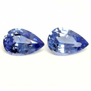 Pear 1.17tw Blue Sapphire Pair - #890030