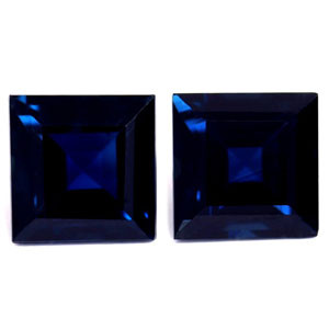 1.73ct Princess Blue Sapphire Gemstone 5.07X5.07X3.11 MM - #889490