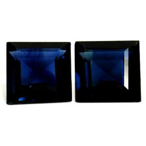 1.44ct Princess Blue Sapphire Gemstone 5.16X5.13X2.58 MM - #889492