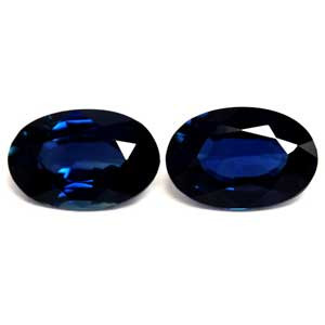 Oval 1.03tw Blue Sapphire Pair - #889793