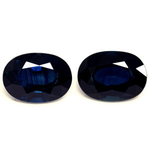 Oval 2.52tw Blue Sapphire Pair - #890115