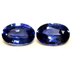 Oval 1.49tw Blue Sapphire Pair - #890102