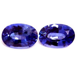 Oval 1.45tw Blue Sapphire Pair - #890098