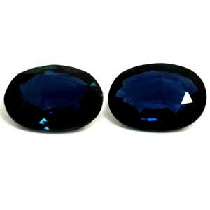 Oval 1.62tw Blue Sapphire Pair - #889584
