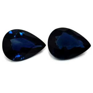 Pear 2.55tw Blue Sapphire Pair - #889585