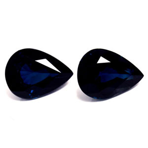 3.15ct Pear Blue Sapphire Gemstone 8.01X5.99X4.25 MM - #889587