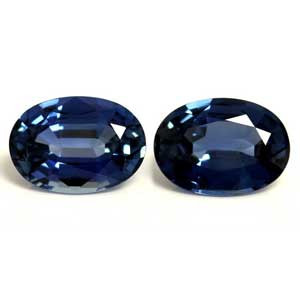 Oval 1.88tw Blue Sapphire Pair - #889686
