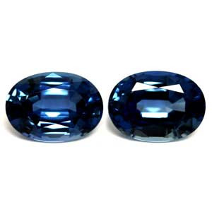 Oval 2.12tw Blue Sapphire Pair - #889693