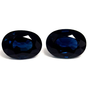 Oval 2.24tw Blue Sapphire Pair - #889791