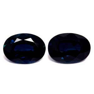 Oval 2.02tw Blue Sapphire Pair - #889788