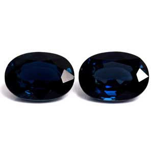 Oval 2.43tw Blue Sapphire Pair - #889782