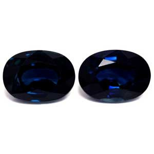 Oval 2.49tw Blue Sapphire Pair - #889786