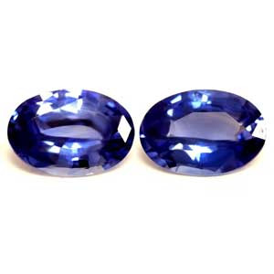 Oval 1.27tw Blue Sapphire Pair - #890045