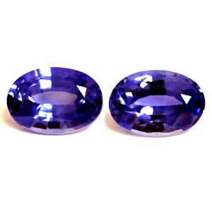 Oval 1.48tw Blue Sapphire Pair - #890041