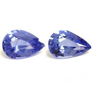 Pear 1.27tw Blue Sapphire Pair - #890062