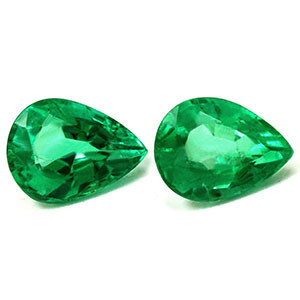 Pear 2.45tw Green Emerald Pair - #888531