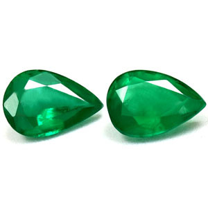 Pear 1.15tw Green Emerald Pair - #888906