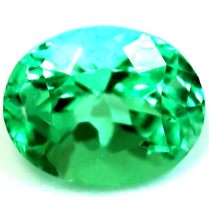 Oval 0.63 Green Emerald - #888878