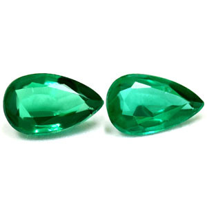 Pear 1.64tw Green Emerald Pair - #888897