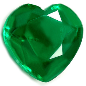 Heart 0.85 Green Emerald - #889144